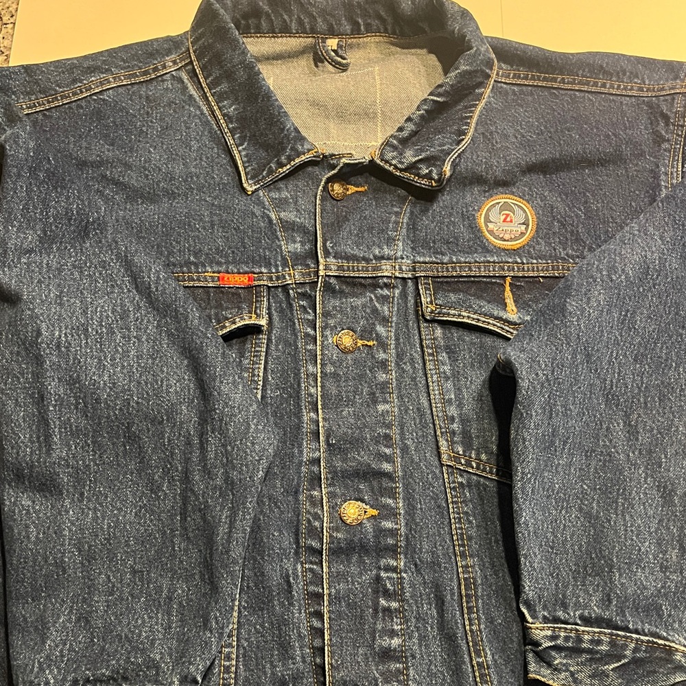 1970-1980 Vintage Zippo Denim Jacket (Size: L)